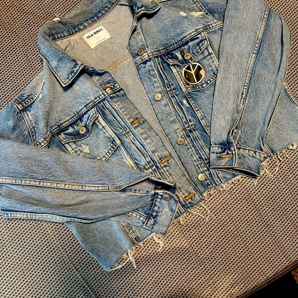 Distressed Denim Jacket